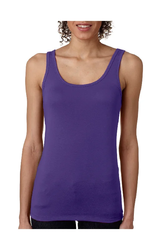 Next Level Womens Jersey Tank Top - Purple Rush - Closeout cropped tank top