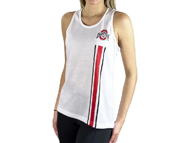 Women's Helmet Stripe Racerback Tank pastel tank top