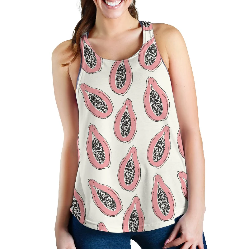 papaya pattern Women Racerback Tank Top bold tank top