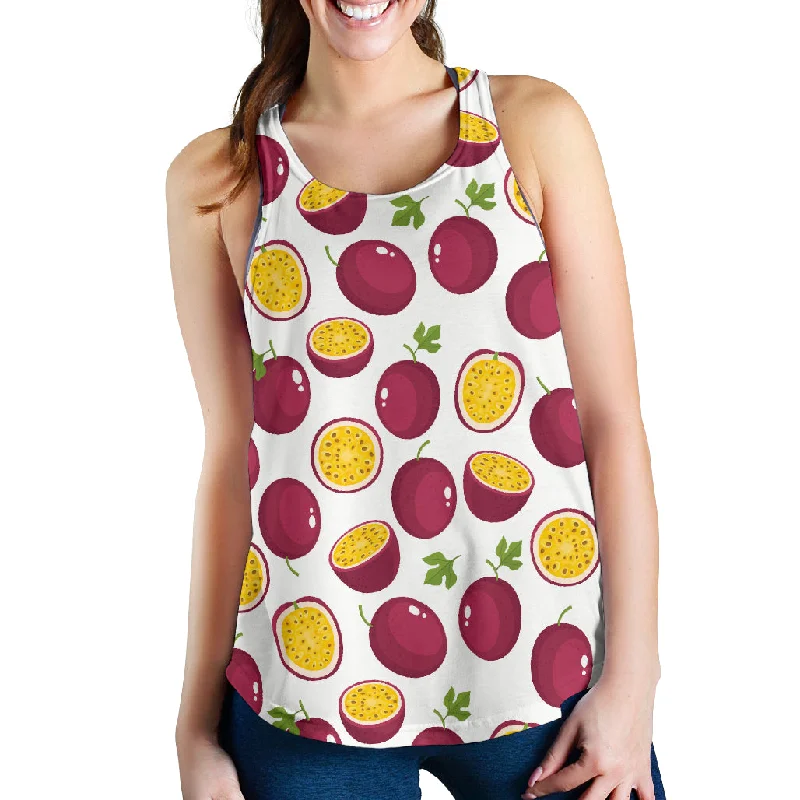 Passion fruit design pattern Women Racerback Tank Top open back tank