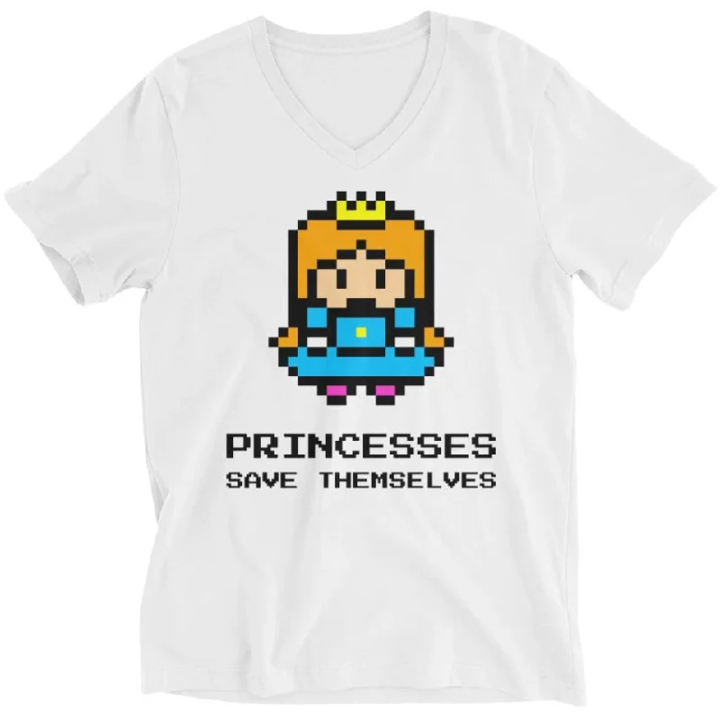 Princesses Save Themselves -- Unisex T-Shirt Modern Contemporary Chic