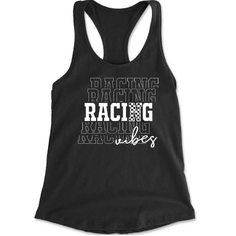 Racing Vibes Racerback Tank Top for Women sage tank top