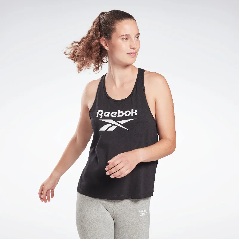 Reebok Identity Tank Top Black turquoise tank top