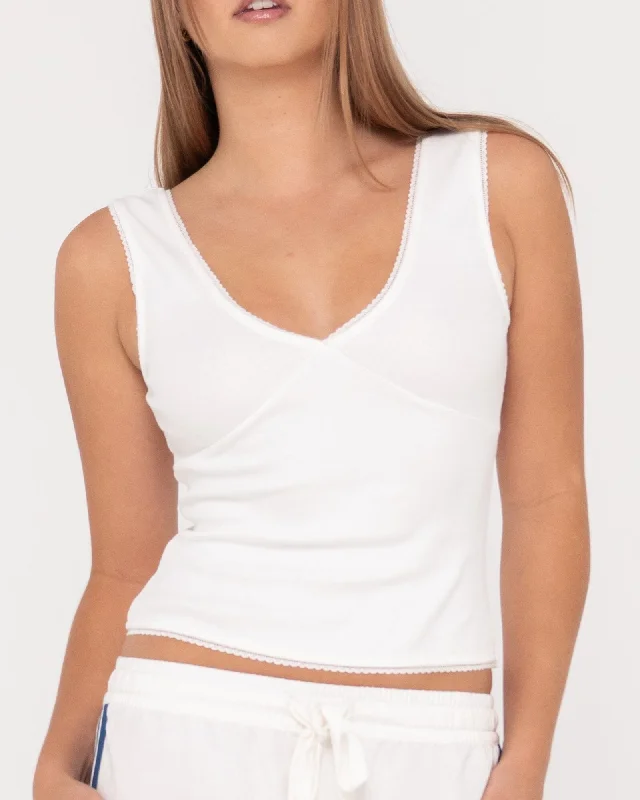 Rusty Lacey Vee Neck Tank sexy tank top