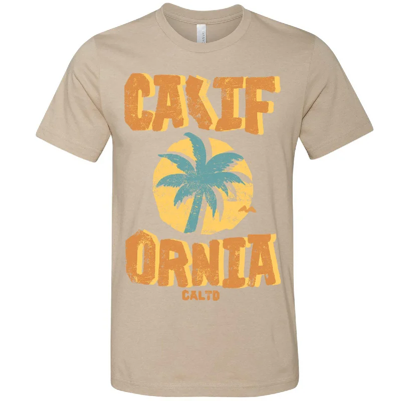 Sunset California Love Tee Print Jacquard Patchwork