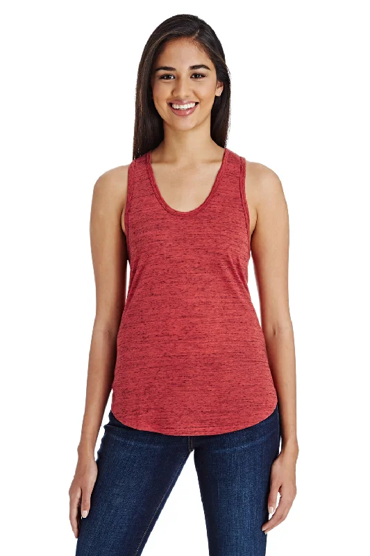 Threadfast Apparel Womens Blizzard Jersey Tank Top - Red strappy tank top