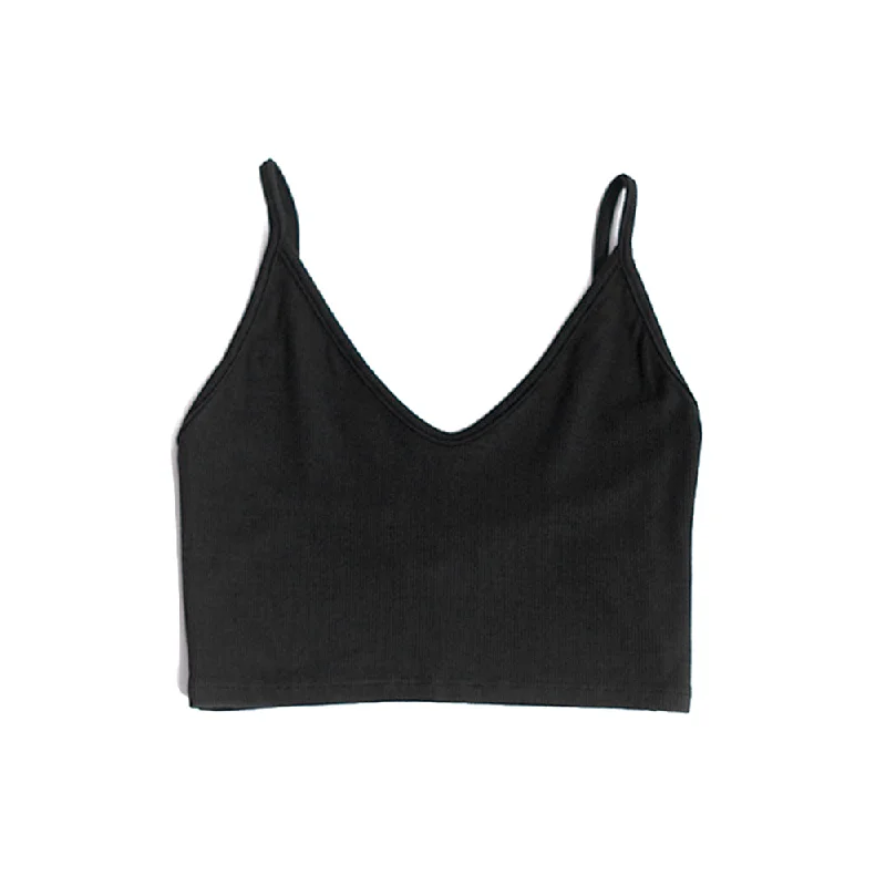 W Strappy Crop-Tank baby blue tank