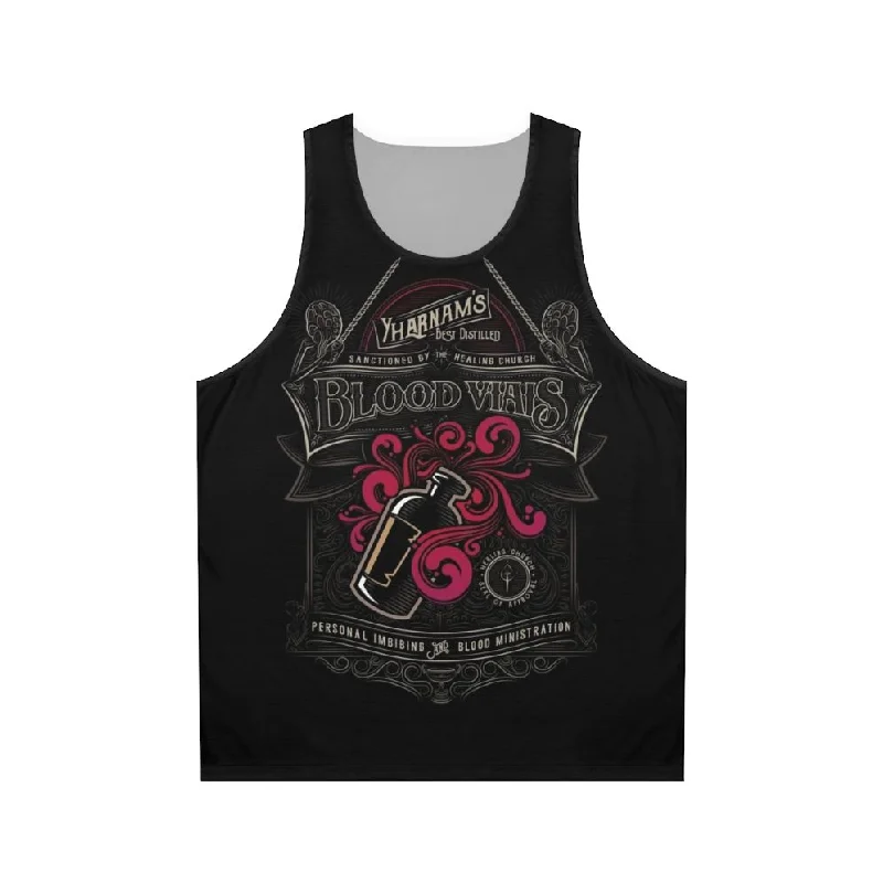 Yharnam's Blood Vials Unisex Tank Top | Bloodborne Inspired Apparel lounge tank top