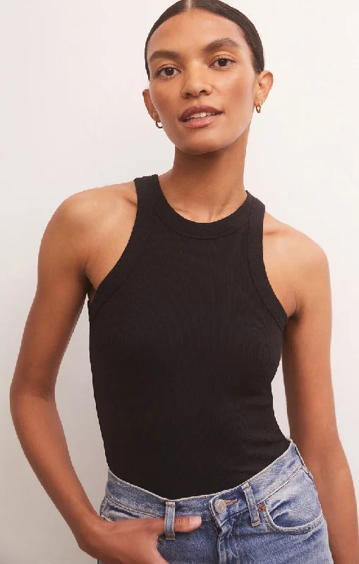 Z Supply Lily Rib Tank one shoulder tank