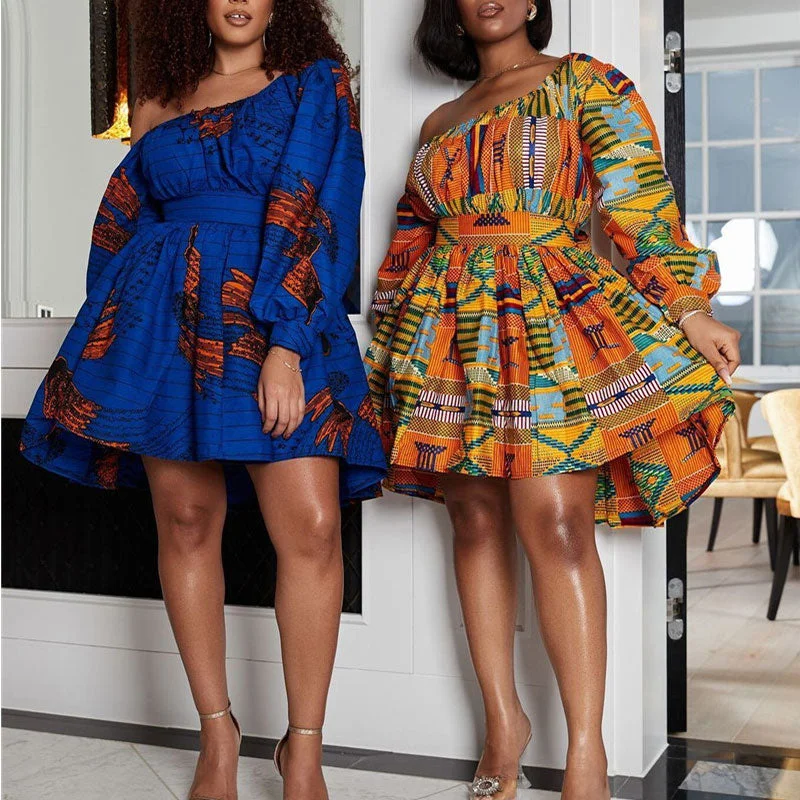 Zjkrl - African Dresses Women Sexy Shoulder Off Mini Dress Dashiki Tribal Print Africa Dress Women African Clothes Robe Africaine Femme Tunics Evening elegant Zjkrl - African Dresses Women Sexy Shoulder Off Mini Dress Dashiki Tribal Print Africa Dress Women African Clothes Robe Africaine Femme Tunics Evening elegant