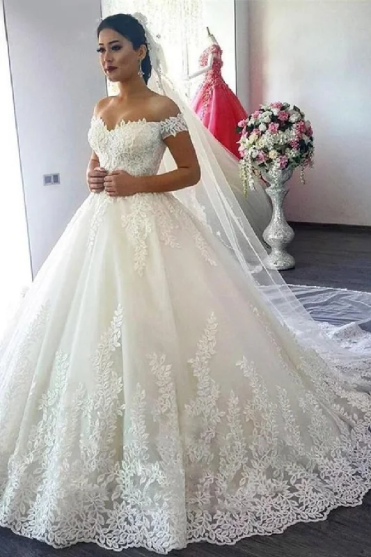 Charming Off The Shoulder Ivory Wedding Dresses Elegant Wedding Gowns Tunics Fall fleece Charming Off The Shoulder Ivory Wedding Dresses Elegant Wedding Gowns Tunics Fall fleece