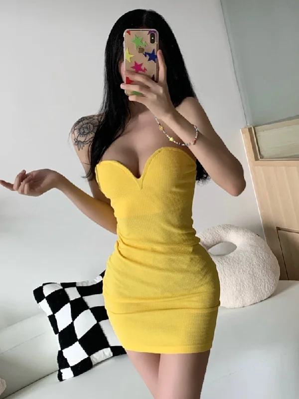 Zjkrl - Chest Wrap Mini Tank Dress Sexy Tight High Waist Bright Elegant OL New Summer 2023 Hot Sexy Korean Robe Tops U780 Tunics Luxurious high-end Zjkrl - Chest Wrap Mini Tank Dress Sexy Tight High Waist Bright Elegant OL New Summer 2023 Hot Sexy Korean Robe Tops U780 Tunics Luxurious high-end