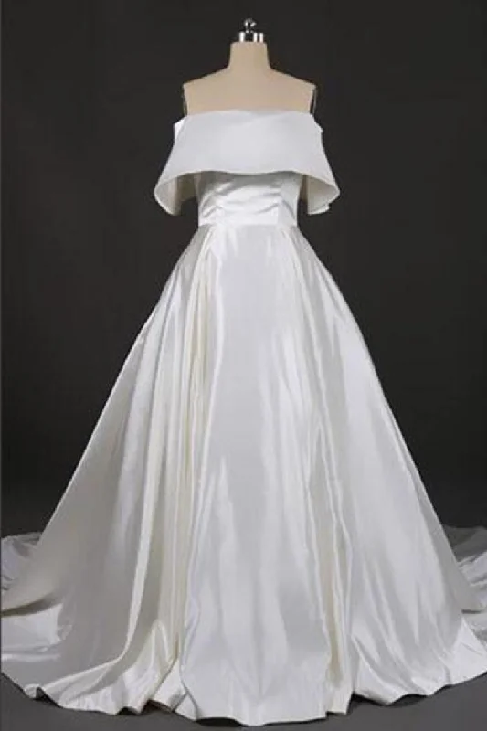 Gorgeous Strapless Ball Gown Long Wedding Dresses, Off The Shoulder Bridal Dresses Tunics Leisure comfortable Gorgeous Strapless Ball Gown Long Wedding Dresses, Off The Shoulder Bridal Dresses Tunics Leisure comfortable