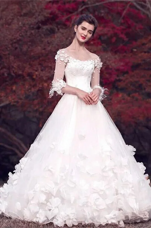 Modest Long Floor Length White Lace Ball Gown Lace Wedding Dresses Bridal Dresses Casual Short Summer Modest Long Floor Length White Lace Ball Gown Lace Wedding Dresses Bridal Dresses Casual Short Summer