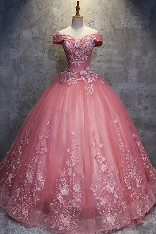 Off The Shoulder Long Ball Gown Lace Princess Prom Dresses Quinceanera Dresses Tunics Short Trendy Off The Shoulder Long Ball Gown Lace Princess Prom Dresses Quinceanera Dresses Tunics Short Trendy