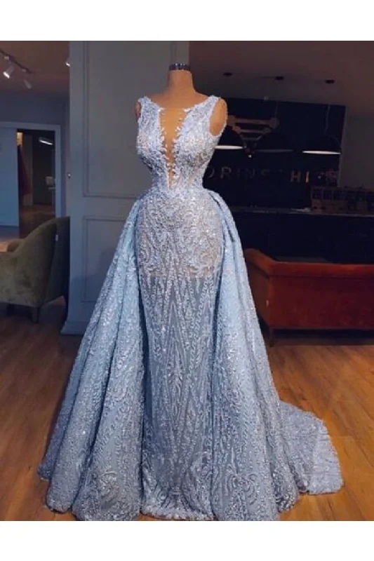 Scoop Tulle Mermaid With Applique Court Train Detachable Wedding Dresses Tunics Designer luxury Scoop Tulle Mermaid With Applique Court Train Detachable Wedding Dresses Tunics Designer luxury