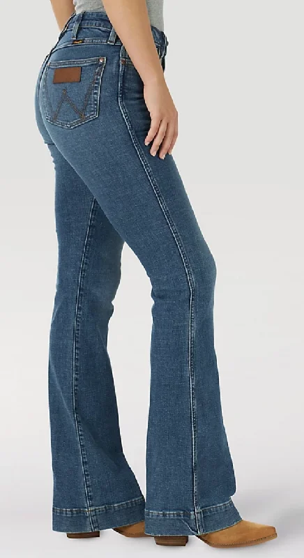 Women's Wrangler Retro Trouser Jean #112317722 Trousers Solid Black