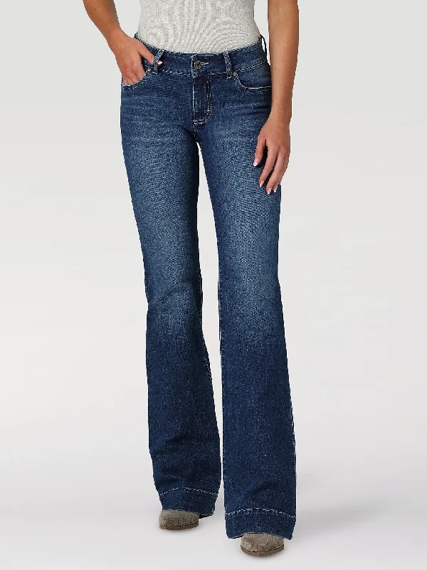 Women's Wrangler Retro Mae Wide Leg Trouser Jean #112336730 Trousers Pleated Formal