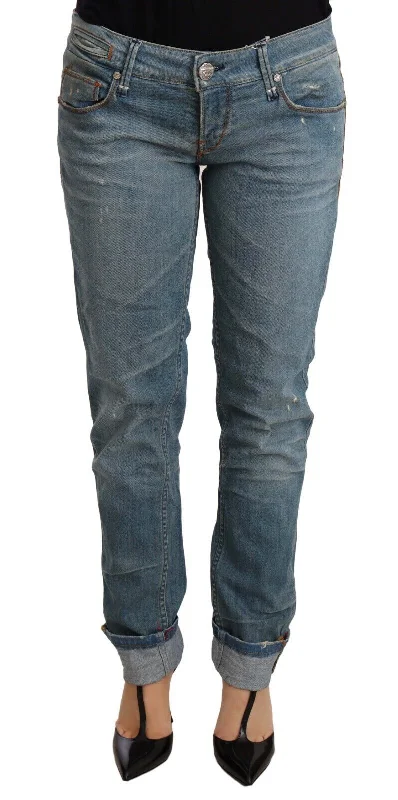 Acht  Washed Cotton Folded Hem Women Women's Trouser Trousers Versatile Stylish