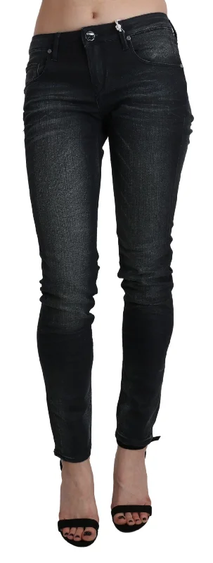 Acht  Washed Low Waist Skinny blue Women's Trouser Trousers New Arrival