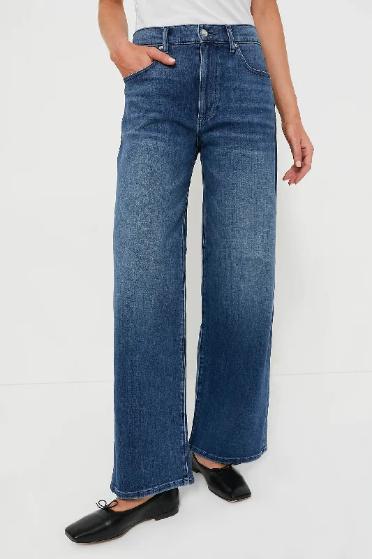 Americana Palazzo High Rise Trouser Chinos Cotton Straight Leg