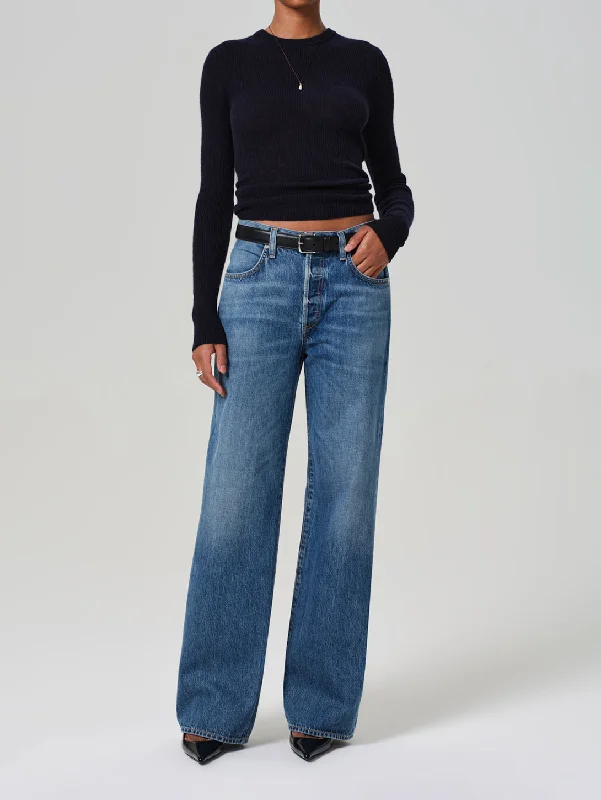 Annina Long Trouser Jean - Sunland Trousers Velvet Soft