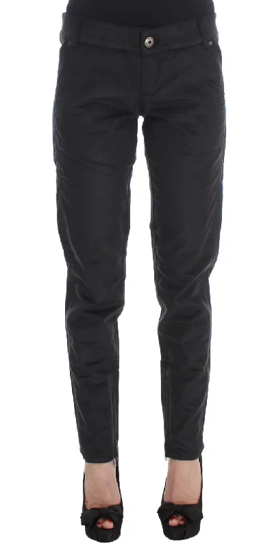 Ermanno Scervino Chic Black Regular Fit Trousers Trousers Favorite Customer