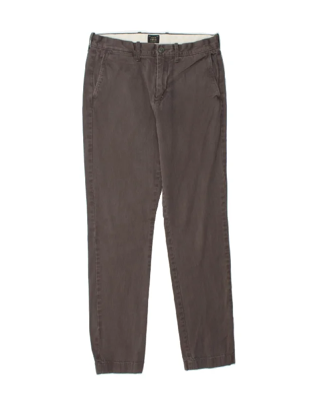 J. CREW Womens Slim Chino Trousers W29 L32  Grey Cotton Trousers Cargo pockets