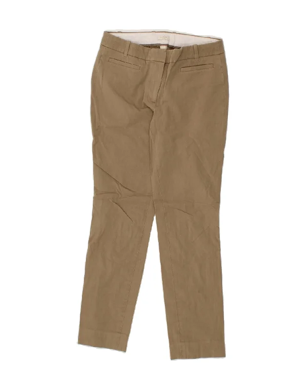 J. CREW Womens Stretch Slim Casual Trousers US 4 Small W28 L28 Beige Trousers Top Rated