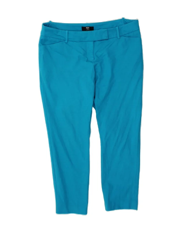 MOSSIMO Womens Slim Casual Trousers US 14 XL W36 L26 Blue Cotton Trousers luxurious high-end