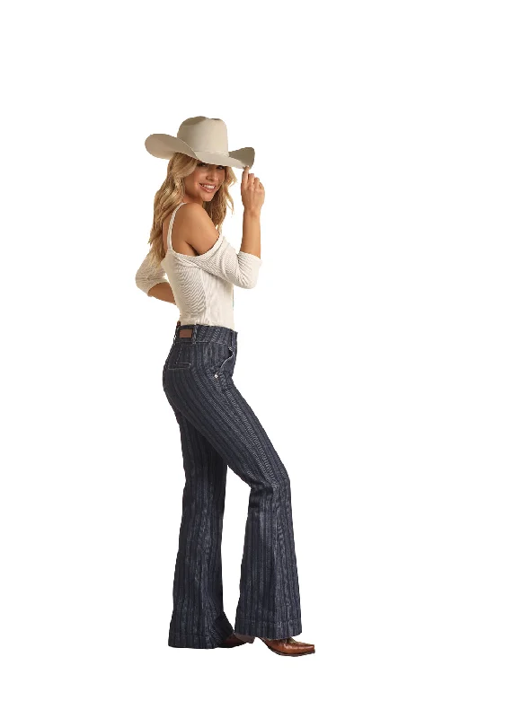 Women's Rock & Roll Cowgirl Trouser #RRWD5HRZQI Trousers Tapered Slim Fit