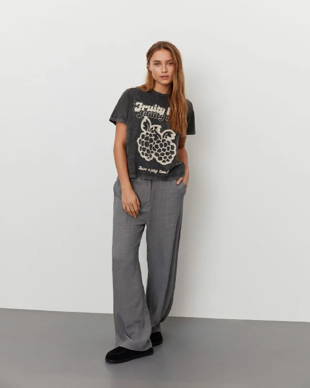SYLVIASW TROUSERS - Steel Grey Trousers cozy soft