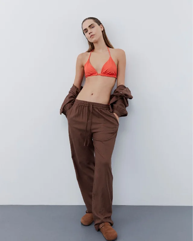 ABIGAILESW TROUSERS - Chocolate brown Trousers Recommended Stylist