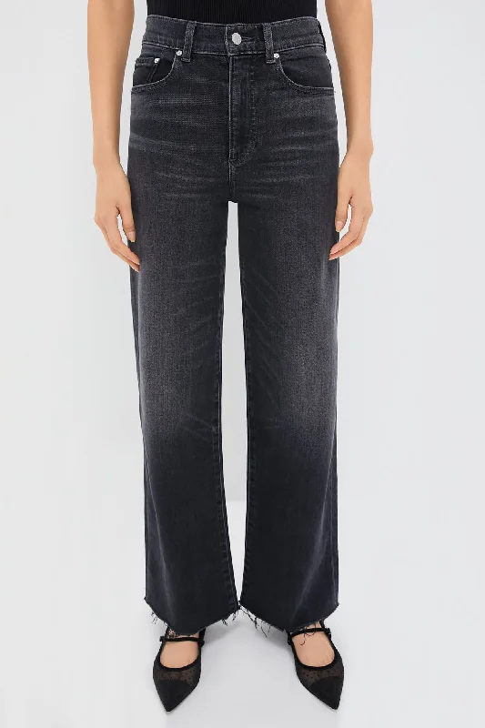 Shadow High Rise Column Trouser Chinos Cotton Straight Leg