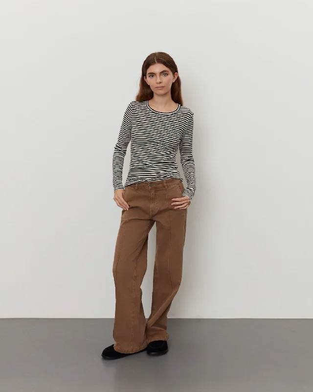 AMYSW TROUSERS - Brown Trousers Winter Warm