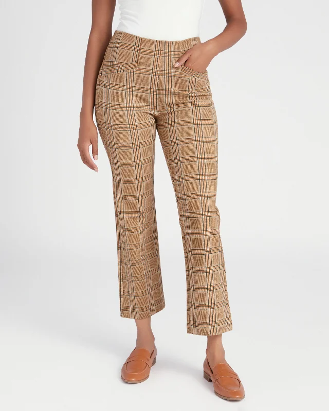 Stella Plaid Kick Flare Trousers Trousers Bootcut Casual