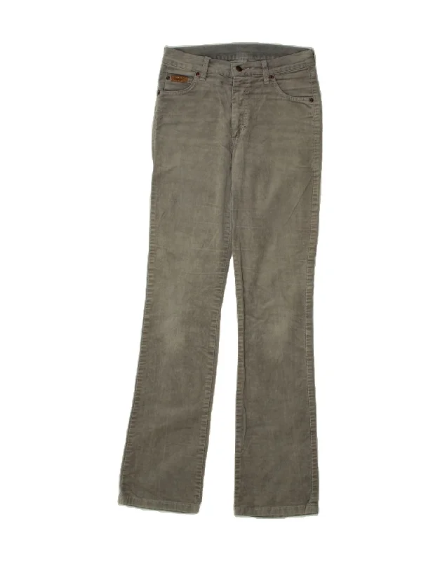WRANGLER Womens Bootcut Casual Trousers W30 L33 Grey Trousers Denim Blue