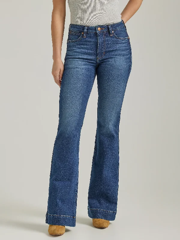 Women's Wrangler Retro Premium High Rise Trouser Jean #112338902 Trousers Occasion Special