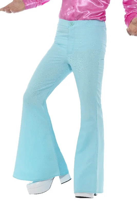 Disco 60s 70s Light Blue Flares Retro Bell Bottoms Flared Trousers Trousers Seasonal Trendy Disco 60s 70s Light Blue Flares Retro Bell Bottoms Flared Trousers Trousers Seasonal Trendy