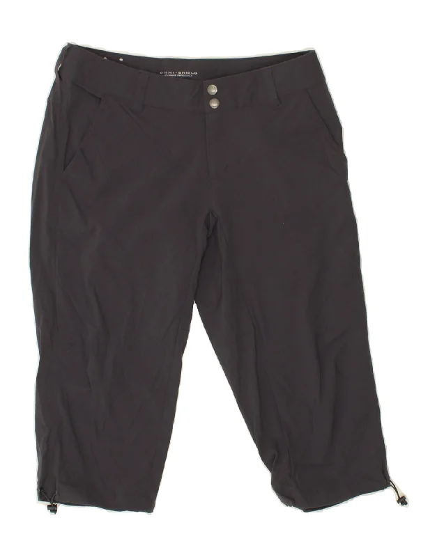 COLUMBIA Womens Omni-Shield Capri Trousers Large W30 L18 Grey Nylon Trousers Bestseller Popular