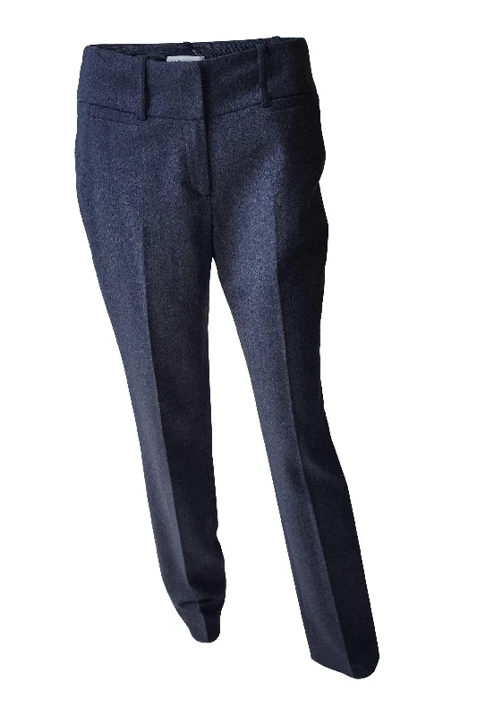 COSTUME NATIONAL Grey Wool Mix Crease Front Straight Leg Trousers (38) Trousers Party Sparkling COSTUME NATIONAL Grey Wool Mix Crease Front Straight Leg Trousers (38) Trousers Party Sparkling