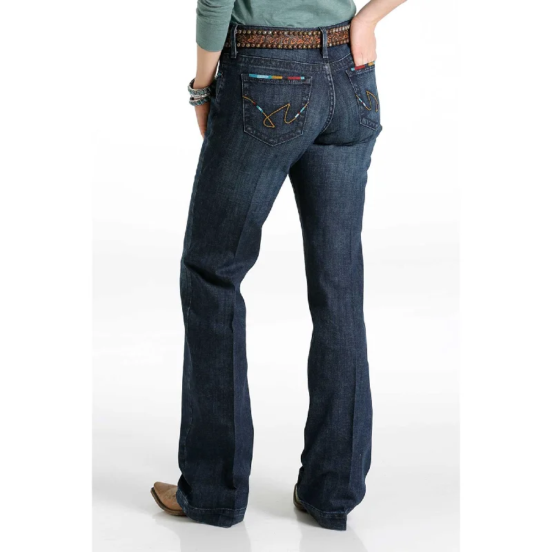 Cruel Denim Hayley Chevron Detailed Trouser Trousers Handmade Artisanal