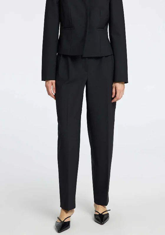 Selected Femme Eloise Barrel Trousers, Black Trousers Top Rated
