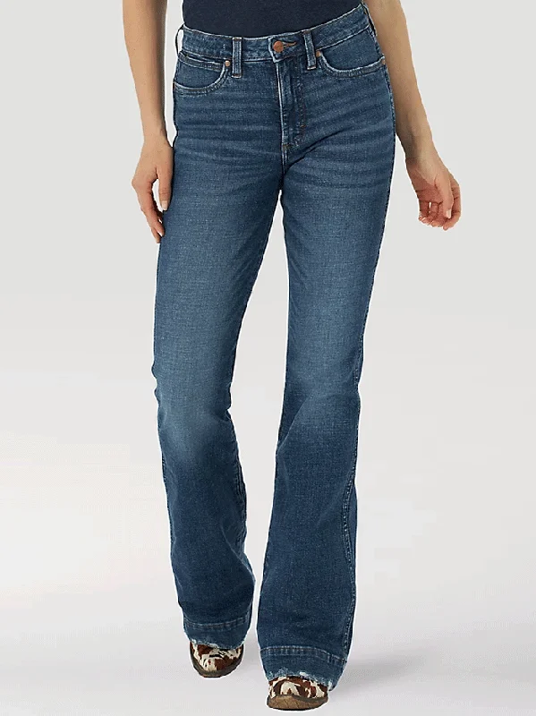 Wrangler 1011MPEHL Womens Green Jean-Eco-Friendly High Rise Trouser Lauren Trousers Cargo pockets Wrangler 1011MPEHL Womens Green Jean-Eco-Friendly High Rise Trouser Lauren Trousers Cargo pockets