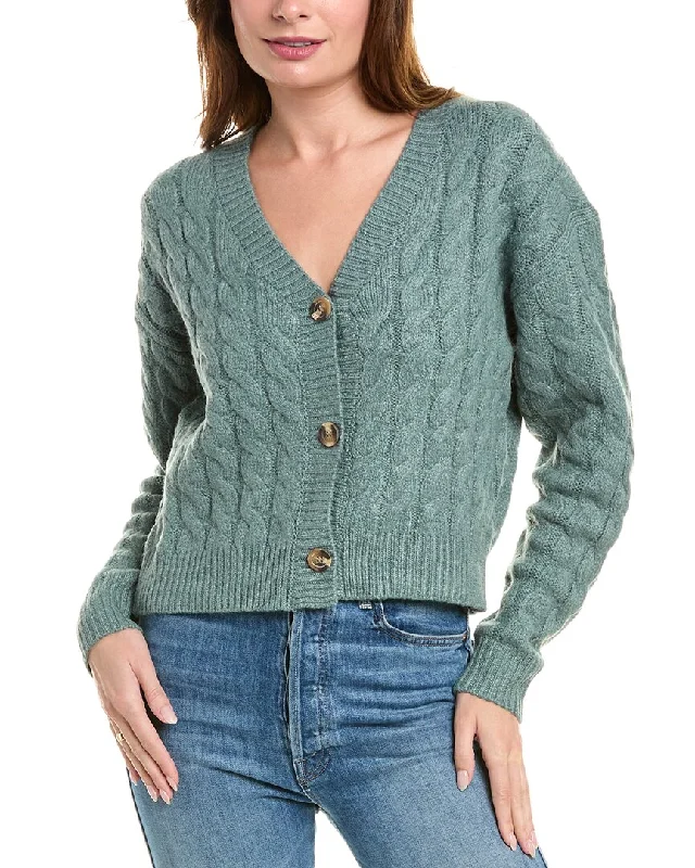 Aiden Cardigan Mesh Blend Leather Blend Suede Blend