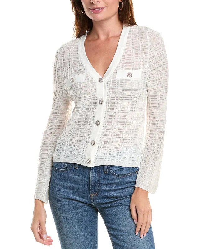 ANNA KAY Perles Cardigan Mesh Blend Leather Blend Suede Blend