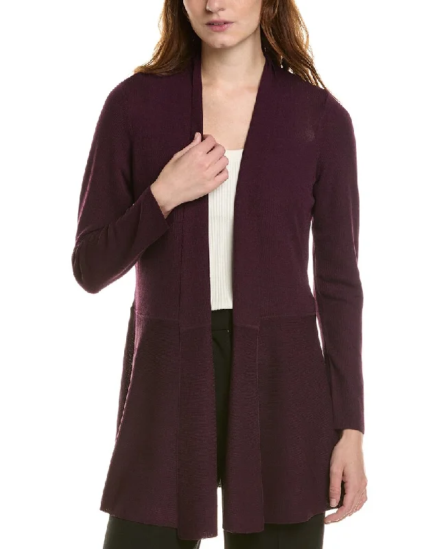 Anne Klein Monteray Cardigan Terry Terry Cloth Terry Knit