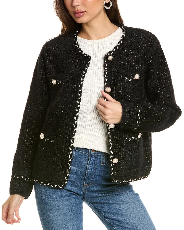Beulah Cardigan Transparent Opaque Sheer