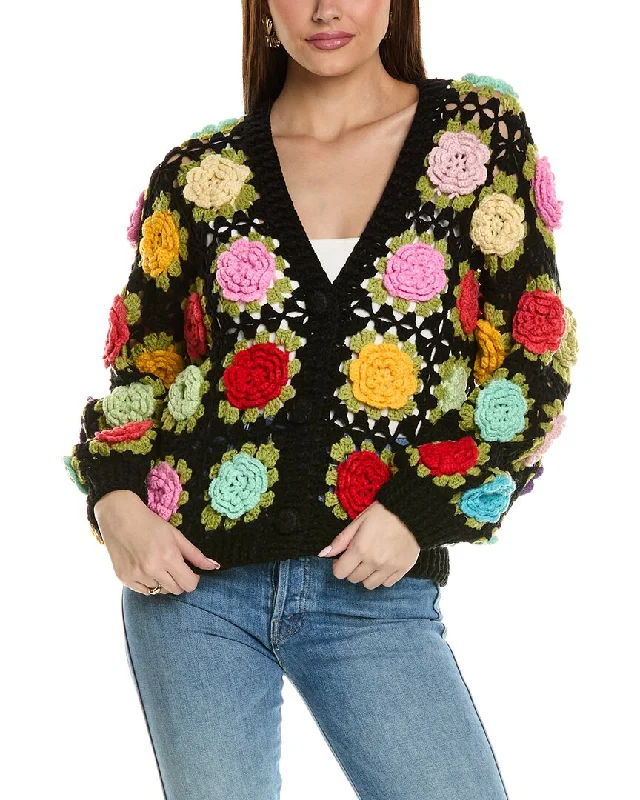 Beulah Wool-Blend Cardigan Slim Fit Regular Fit Oversized