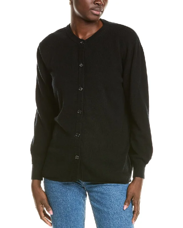 Brodie Cashmere Wool & Cashmere-Blend Oversized Cardigan Layered Multi-layer Single Layer